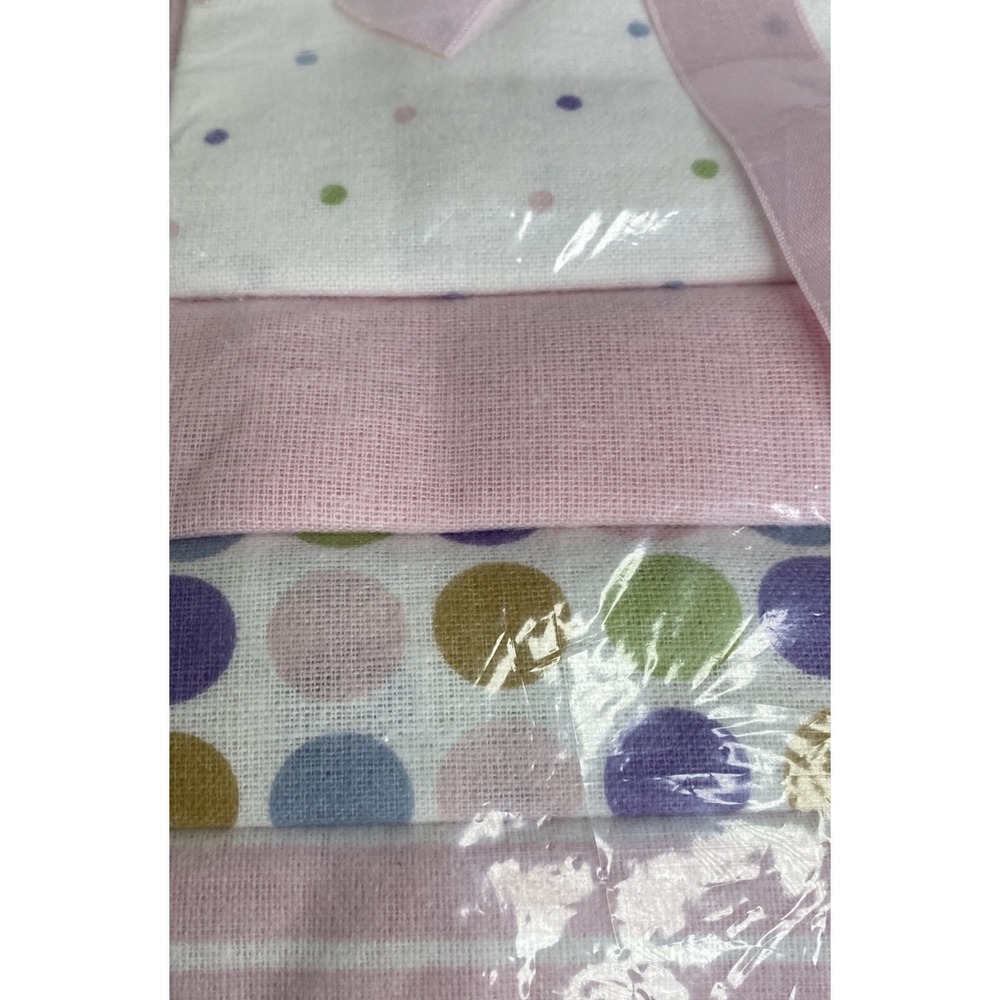 Luvable Friends Baby‎ Receiving Blankets 28x28 Flannel 4-Pack Pink Cotton New